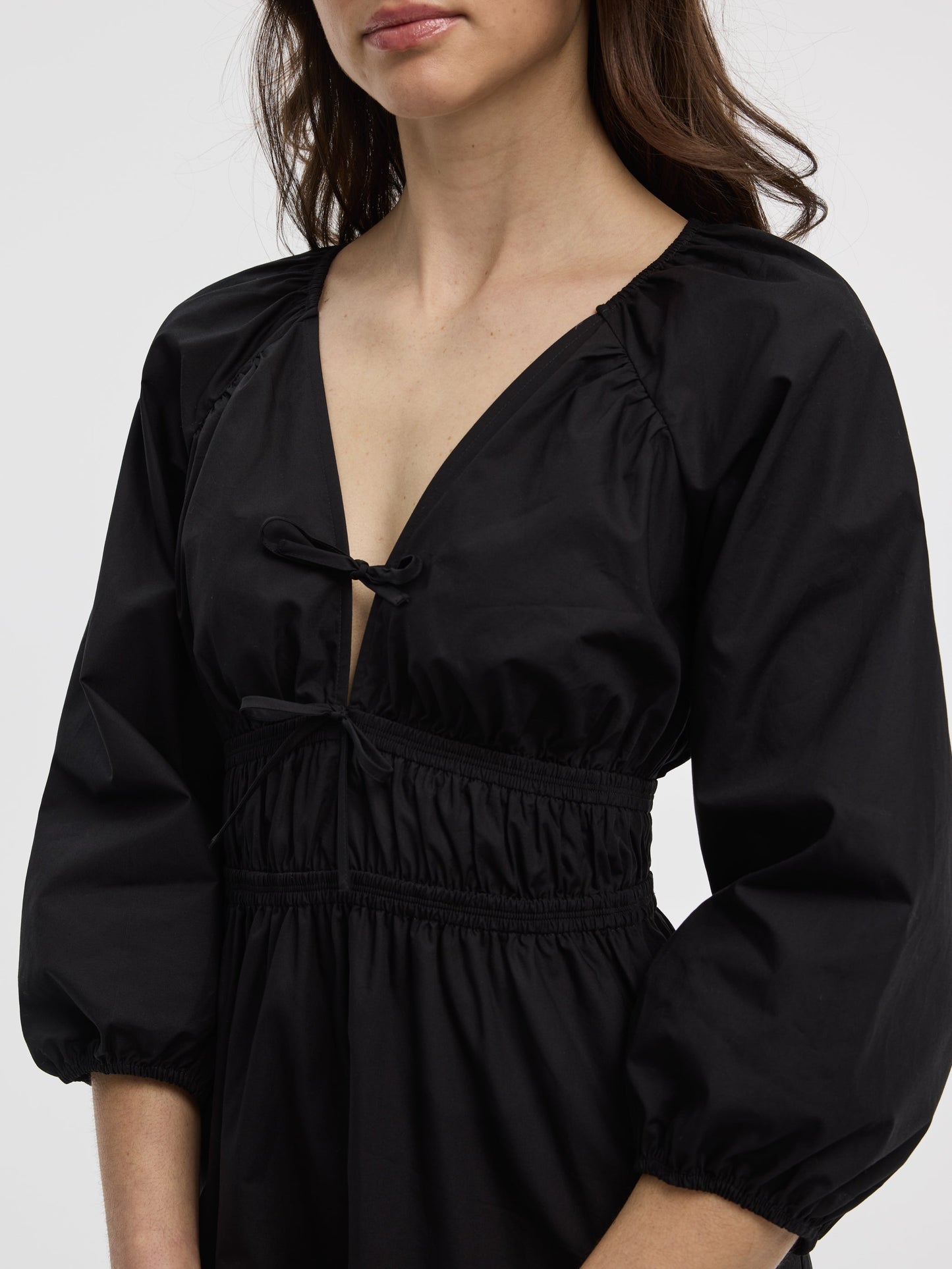 V-Neck Mini Dress