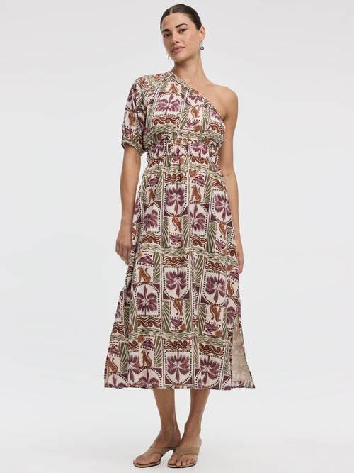 One-Shoulder Maxi Dress